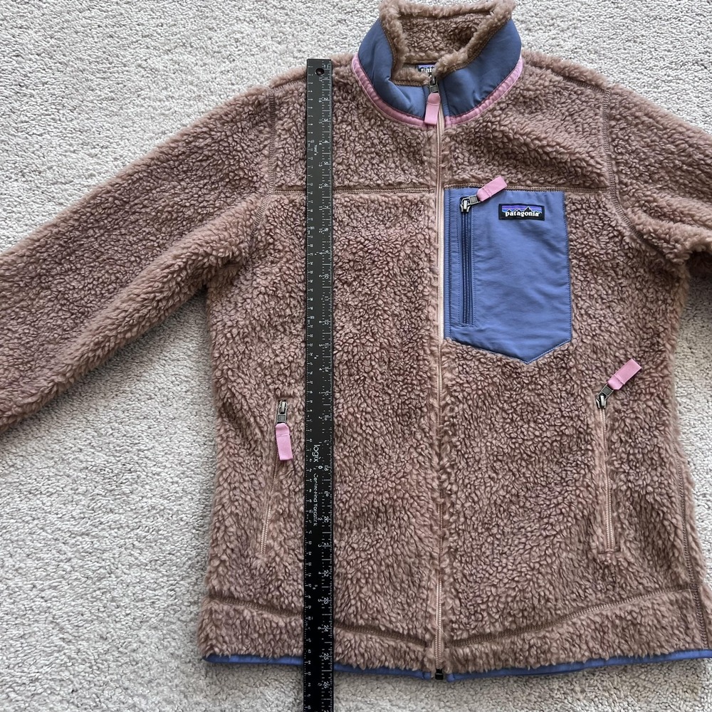 Patagonia Classic Retro-X Pampas Tan Fleece Zip Jacket Womens M Brown Outdoor - Picture 11 of 14